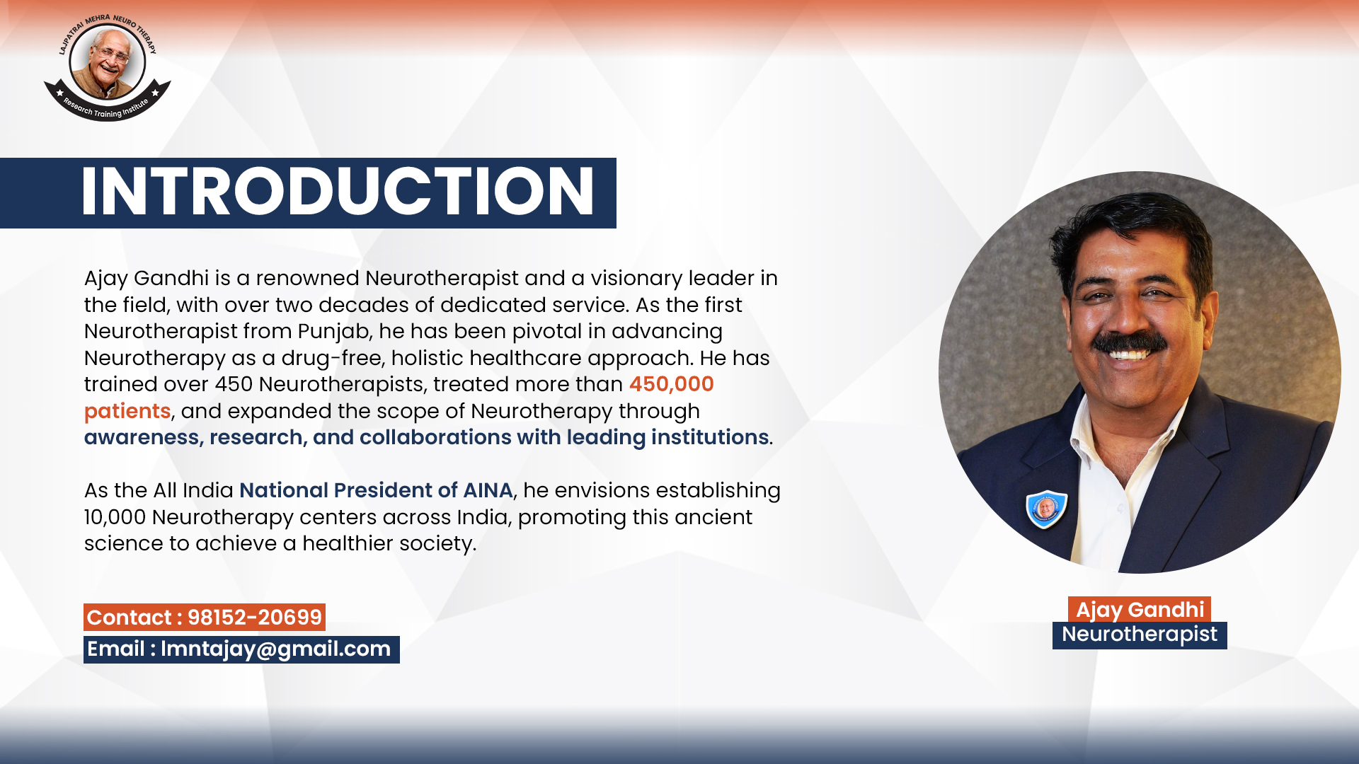 Ajay Gandhi — Neurotherapist
